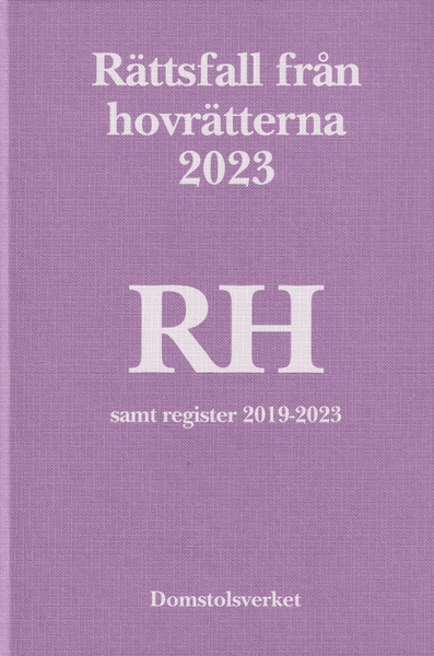Rättsfall från hovrätterna. Årsbok 2023 (RH)