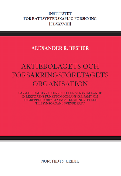 Aktiebolagets och försäkringsföretagets organisation