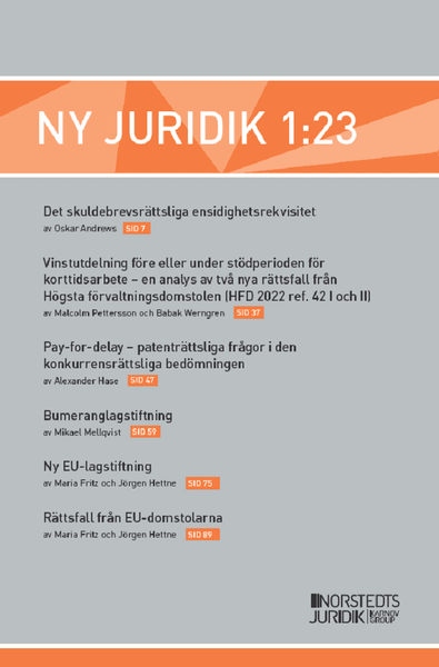 Ny Juridik 1:23