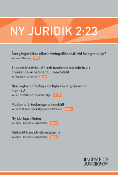 Ny Juridik 2:23