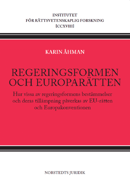 Regeringsformen och europarätten