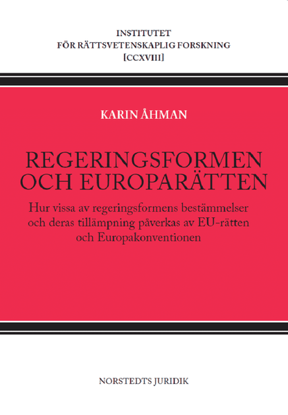 Regeringsformen och europarätten