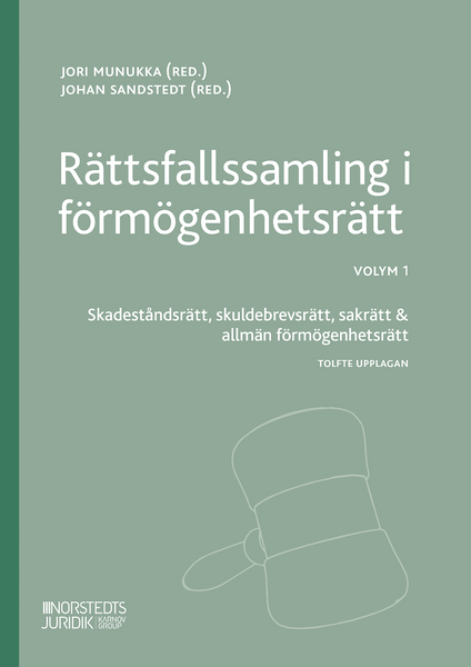 Rättsfallssamling i förmögenhetsrätt Volym 1.