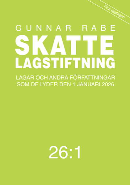 Skattelagstiftning 26:1