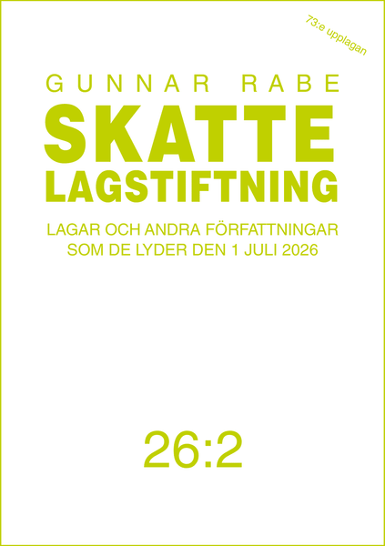Skattelagstiftning 26:2