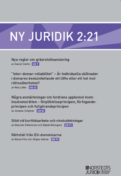 Ny Juridik 2:21