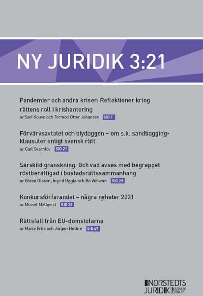 Ny Juridik 3:21