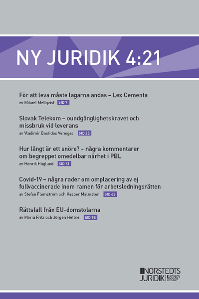 Ny Juridik 4:21